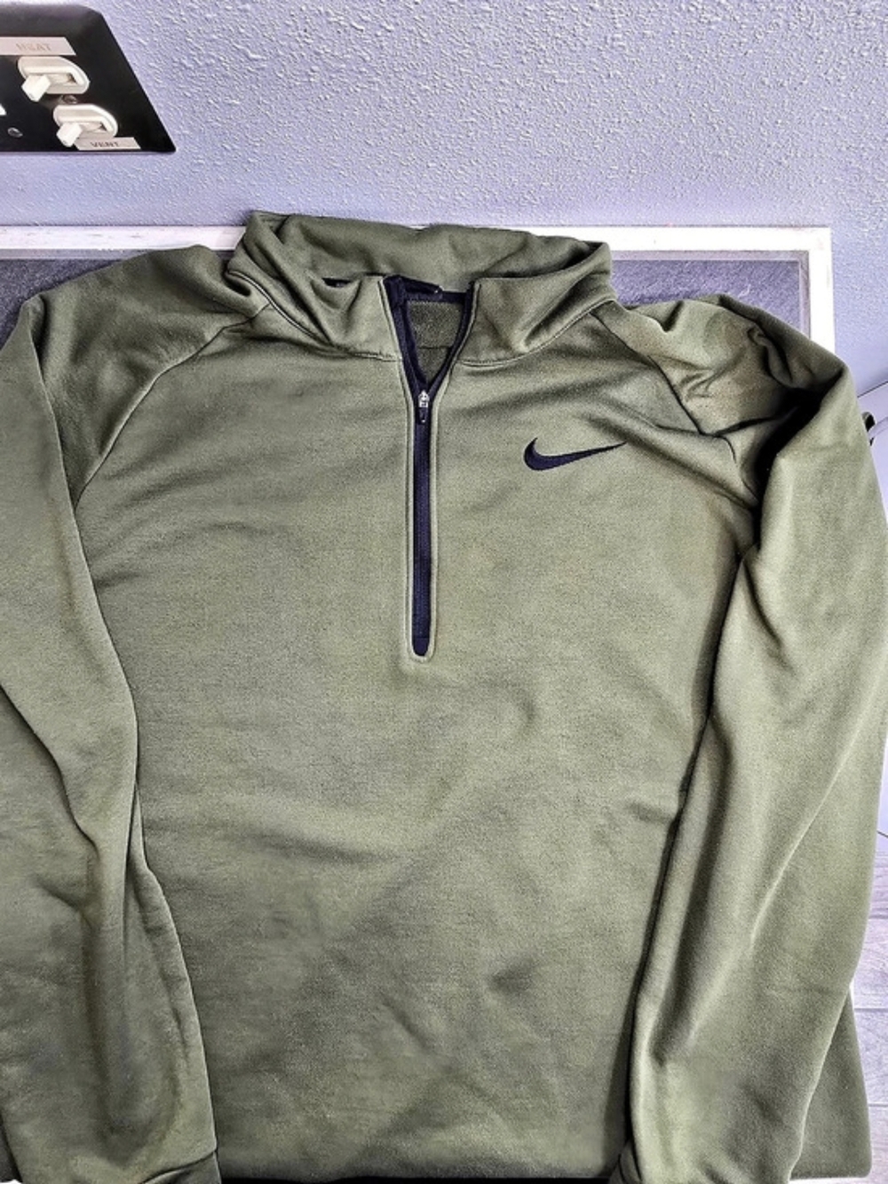 Nike Therma-FIT 1/4-Zip Fleece Men's Half-Zip Hoodie Green Size XXLT